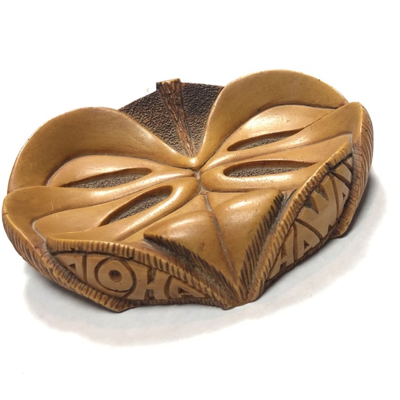 Coco Joe's Carved Wooden Dish Soap Jewelry Decor - Picture 2 of 5